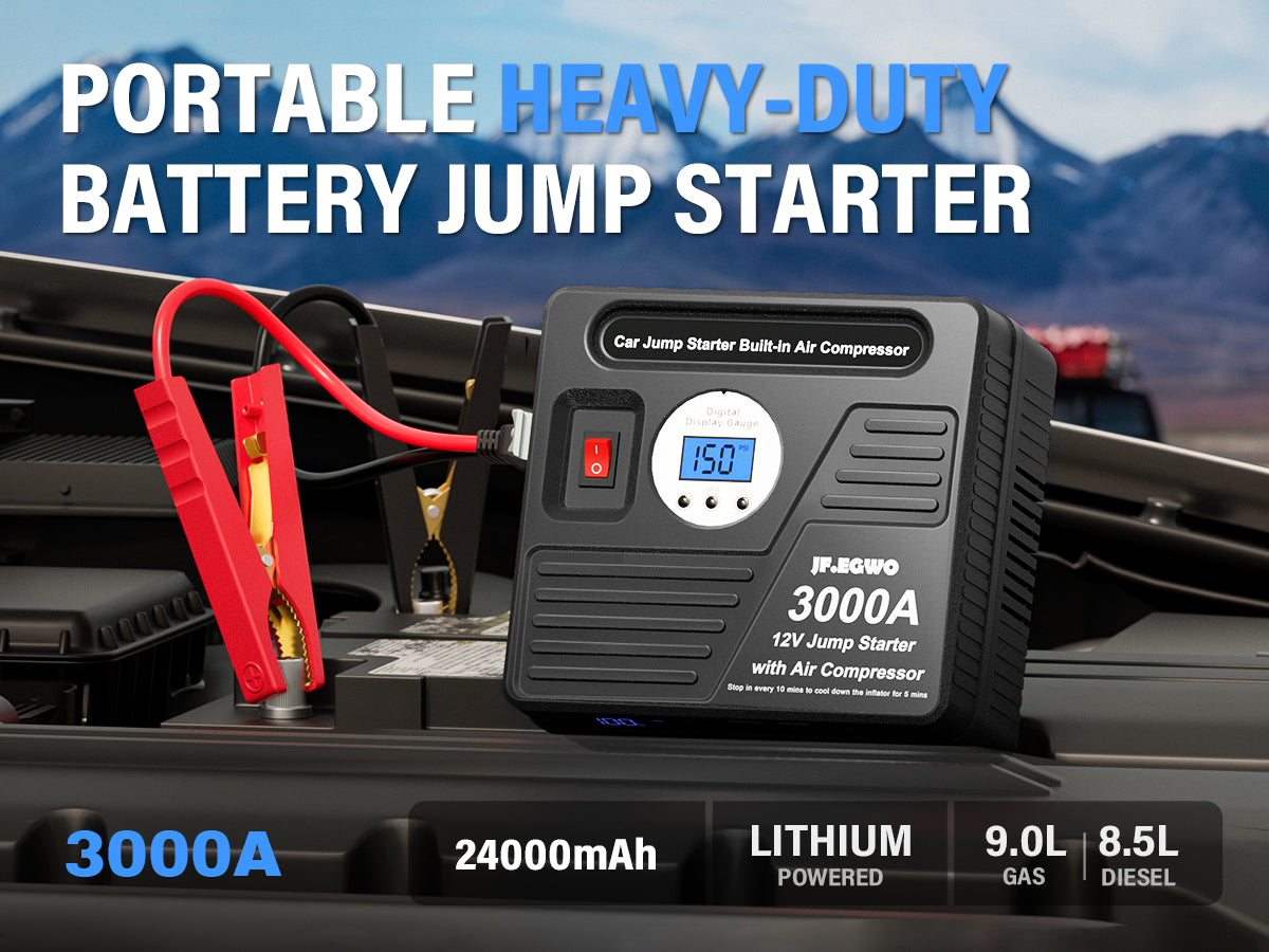 Portable Battery Starter Auto Inflator